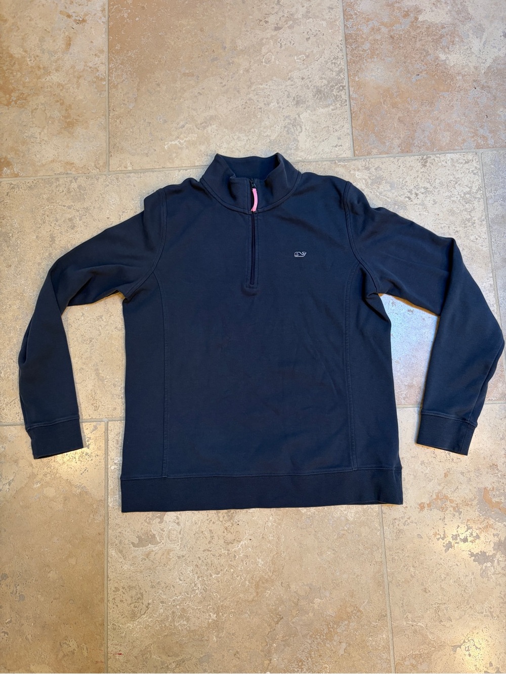 Vineyard Vines navy quarter zip sweatshirt